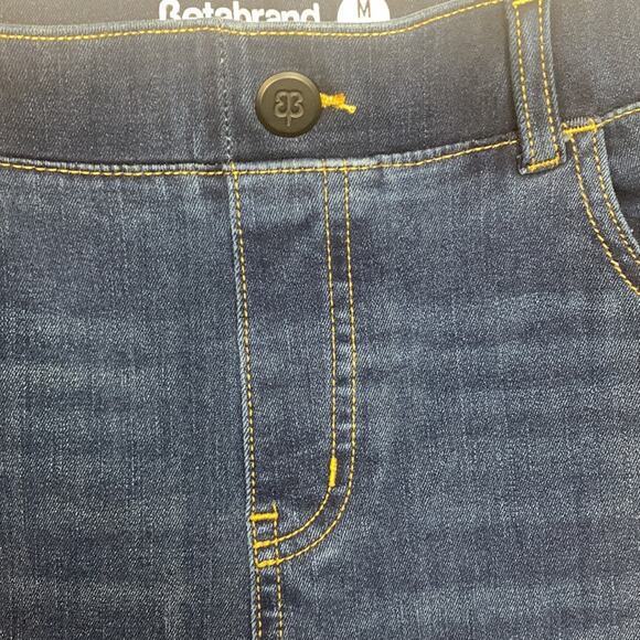 Betabrand womens medium long tall pull on bootcut jeans denim pants blue jegging - Picture 4 of 10